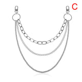 Punk Hip-hop Trendy Single/Three Layer Key Chain Waist - webtekdev