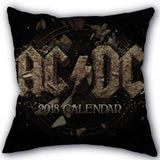 Custom ACDC Band Pillowcase Cotton Linen Fabric Home Textile Square Pillowcase 45X45cm Wedding Decorative No Fade - webtekdev