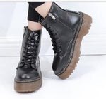 Fashion Warm Plush Snow Boots Women Pu Leather Shoes for Winter Woman Casual Jason Martins Botas Mujer Spring Female Ankle Boots - webtekdev