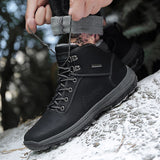 Winter Men Snow Boots Warm Man Warm Boots Designer Luxury Male Combat Shoes Driving Military Ankle Boots Tactical Punk Shoes - webtekdev