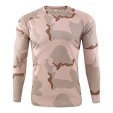 Men's Quick Dry Tactical Camouflage T-shirt Breathable Casual O-Neck Long Sleeve Shirt Combat Camo Army T Shirts Military Tops - webtekdev