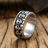 Vintage Stainless Steel Men Punk Style Skull Ring Male Gothic Skull 316L Steel Jewelry Men's Personalized Gifts Size 8-13 - webtekdev