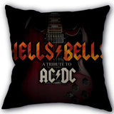 Custom ACDC Band Pillowcase Cotton Linen Fabric Home Textile Square Pillowcase 45X45cm Wedding Decorative No Fade - webtekdev