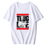 Fashion Men's Summer T-shirt Tupac 2pac Thug Life Rap Hip-Hop Artist Tupac Shakur T-Shirt O Neck Rock Music Tee Shirt - webtekdev