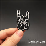Rock Music Metal Band Patches Iron On For Clothing Punk Embroideried Patch Badges Clothes Stickers DIY Appliques Stripes - webtekdev