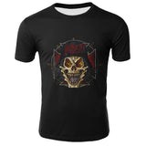 Fashion Slayer T Shirt Men Rock Style T Shirts Summer Black Tshirts Short Sleeve Cool Animal Printed Tops Hip Hop Men Streetwear - webtekdev