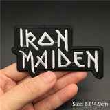 Rock Music Metal Band Patches Iron On For Clothing Punk Embroideried Patch Badges Clothes Stickers DIY Appliques Stripes - webtekdev