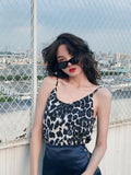 Woman Vest Sexy Strap Sleeveless Leopard Print Tank Top Chic Fashion Slim Short Club Vests 2020 Summer New - webtekdev