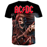 New Fashion Men's ACDC Rock Band T Shirt Men ac dc Men's 3D T-shirt Summer 3D Print Ac/dc T-shirts Tshirt for Men Women - webtekdev