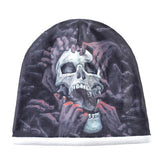 TQMSMY Fashion Skull Pattern Hats For Men Winter Warm Skullies Beanies Women Thick Ski Caps Unisex Hip Hop Punk Cool Bone Gorros - webtekdev