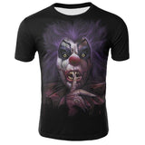 Horror Movie It Penny Wise Clown Joker 3D Print Tshirt Men/Women Hip Hop Streetwear Tee T shirt 90s Boys Cool Clothes Man Tops - webtekdev