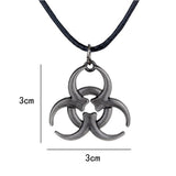ZXMJ Biohazard necklace Movie related products alloy Pendant Rope Chain Biohazard jewelry For Women And Men gift Hot Sale - webtekdev