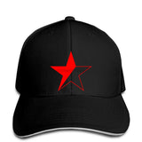 Stern schwarz rot Anarchie Antifa Punk Crust Refugees Welcome Gegen Nazis snapback hat Peaked - webtekdev
