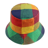 FOXMOTHER New Black White Plaid Check Bucket Hats Fishing Caps Women Mens - webtekdev