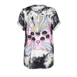 ISTider Harajuku Unicorn Tshirt MAGICAL GIRL Letters Print Rainbow Loose T Shirt Women Summer Tops Girls Hip Hop Shirt Plus Size - webtekdev