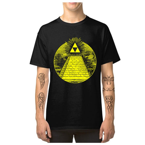 TriForce Of Providence T Shirt Men Legend Of Zelda T-shirt Novelty Illuminati Eye Man TShirt Summer Tee Shirts Drop Shipping - webtekdev