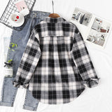 Fashion Women Plaid Shirt Chic Oversized Checked Blouse Long Sleeve Female Casual Print Shirts Loose Cotton Tops Blusas - webtekdev