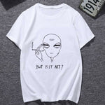 2019 New summer funny aliens printed t shirt women Harajuku Thin section cute t-shirt female top fashion kawaii tshirt clothing - webtekdev