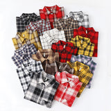 Fashion Women Plaid Shirt Chic Oversized Checked Blouse Long Sleeve Female Casual Print Shirts Loose Cotton Tops Blusas - webtekdev