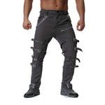 Top Quality Metal Decoration Zippers Cargo Pants Hip Hop Jogger High Street Sweatpants Drop Shipping ABZ183 - webtekdev
