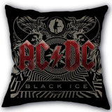 Custom ACDC Band Pillowcase Cotton Linen Fabric Home Textile Square Pillowcase 45X45cm Wedding Decorative No Fade - webtekdev