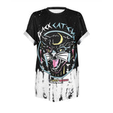 ISTider Harajuku Unicorn Tshirt MAGICAL GIRL Letters Print Rainbow Loose T Shirt Women Summer Tops Girls Hip Hop Shirt Plus Size - webtekdev