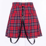 Rosetic Women Skirts Summer Black Punk Rock Gothic Sexy Chic  A Line High Waist Plain - webtekdev