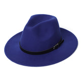 Fedora Hat Men Women Imitation Woolen Winter Women Felt Hats Men Fashion Black Top Jazz Hat Fedoras Chapeau Sombrero Mujer 2019 - webtekdev