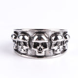 FDLK   Personality Men's Fashion  Skull Band Ring Hip Hop Punk Gothic Engagement Jewelry Rings Size 6-13 - webtekdev