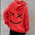Hot Sale Fashion  Plus Size 3XL Hip Hop Street Wear Men Hooded Hoodies Smile Print Sweatshirts Tops Hoodie Clothes - webtekdev