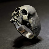 Hot personality skull men's ring rock gothic punk jewelry ring ghost head men's skull ring - webtekdev