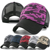 1pcs New Women Cap Female Summer Camouflage Baseball Cap Outdoor Casual Adjustable Sports Mesh Hat - webtekdev