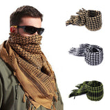 Fashion Mens Lightweight Square Outdoor Shawl Military Arab Tactical Desert Army Shemagh KeffIyeh Arafat Scarf Fashion - webtekdev