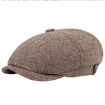 Male Plus Size Ivy Hat Big Head Man Autumn and Winter Newsboy Cap Top Grade Beret Caps 58cm 60cm Two sizes - webtekdev