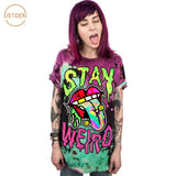 ISTider Harajuku Unicorn Tshirt MAGICAL GIRL Letters Print Rainbow Loose T Shirt Women Summer Tops Girls Hip Hop Shirt Plus Size - webtekdev