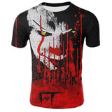 Horror Movie It Penny Wise Clown Joker 3D Print Tshirt Men/Women Hip Hop Streetwear Tee T shirt 90s Boys Cool Clothes Man Tops - webtekdev