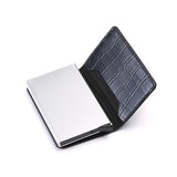 BISI GORO 2020 Credit Card Holder Men And Women Metal RFID Vintage Aluminium Box Crazy Horse PU Leather Fashion Card Wallet - webtekdev