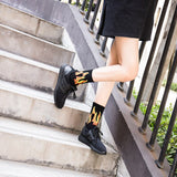 Hip Hop Hit Men Fashion  Color On Fire Crew Socks Red Flame Blaze Power Torch Hot Warmth Street Skateboard Socks wowen socks - webtekdev