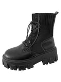 LMCAVASUN Women winter Boots Thicken Non-slip Zip Girl Leather Shoes boots women botas mujer Martin boots - webtekdev
