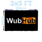 BENFACTORY Store 3x5 feet Beer Hub Porn Hub Wub Hub Flag Single Layer 100D Polyester with Brass Grommets Indoor and Outdoor - webtekdev