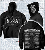 New Arrival Hot TV Sons Of Anarchy Cosplay Costume 3D Printed Mens Zipper Hoodie Rock Punk Motorcycle Jacket Autumn Winter Wear - webtekdev