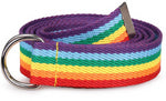 Hot Sale new Trendy rainbow Colors Exquisite Waist Belt for Women Lady Pretty canvas Thin Skinny Waist Belt Dress Accessory (MULTI 138cm) - webtekdev