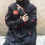 Punk Black Broken Slit Gothic Unisex Glove Fingerless Cuff Ninja Sport Hole Mitten 2020 Cool Women Men Hollow Out Rock Gloves (Black) - webtekdev