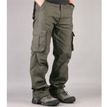 Men's Cargo Pants Mens Casual Multi Pockets Military Large size 44 Tactical Pants Men Outwear Army Straight slacks Long Trousers - webtekdev