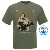 Custom T Shirts Men'S Crew Neck Short Sleeve Best Friend Johnny Cash Shirts - webtekdev