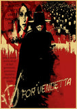V for Vendetta Poster Classic Movie Retro Poster Kraftpaper Wall Decor for Home Bar Living room dining room decoration painting - webtekdev