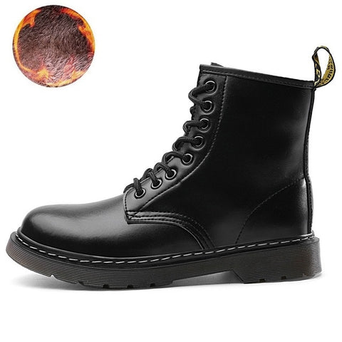 Women Boots Genuine Leather Ankle Martin Boots for Women Casual Dr. Motorcycle Shoes Autumn Winter Couple Shoes Zapatos Mujer - webtekdev