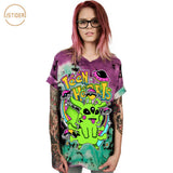 ISTider Harajuku Unicorn Tshirt MAGICAL GIRL Letters Print Rainbow Loose T Shirt Women Summer Tops Girls Hip Hop Shirt Plus Size - webtekdev