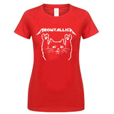 Cat Meowtallica Cat Rock Music Men T-Shirt Dark Heather Cotton S-3Xl Summer Style Tee Shirt - webtekdev