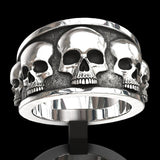FDLK   Personality Men's Fashion  Skull Band Ring Hip Hop Punk Gothic Engagement Jewelry Rings Size 6-13 - webtekdev